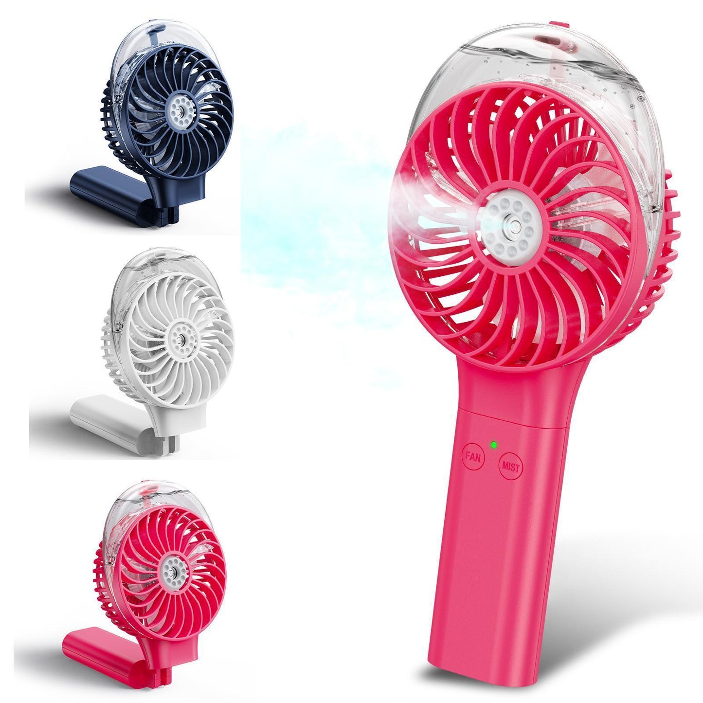 3000 MAh Battery Electric USB Mini Handheld Rechargeable Mist Fan
